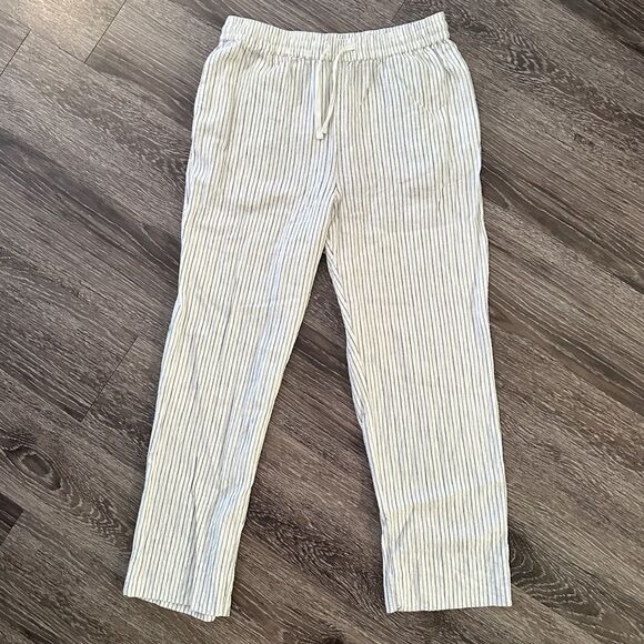 Rails Pants - Rails Linden Drawstring Pants in Striped Linen Blend
